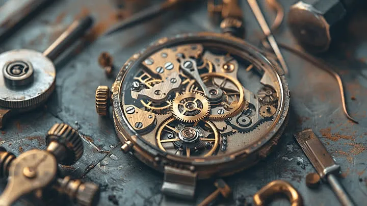 Révision d'un mouvement d'horlogerie : révision pendule à Cerny